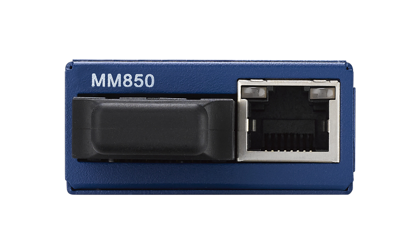 Miniature Media Converter, Wide Temp, 1000TX/FX, Multi-mode, LFPT, 850nm, 550m, SC type,  w/ AC adapter